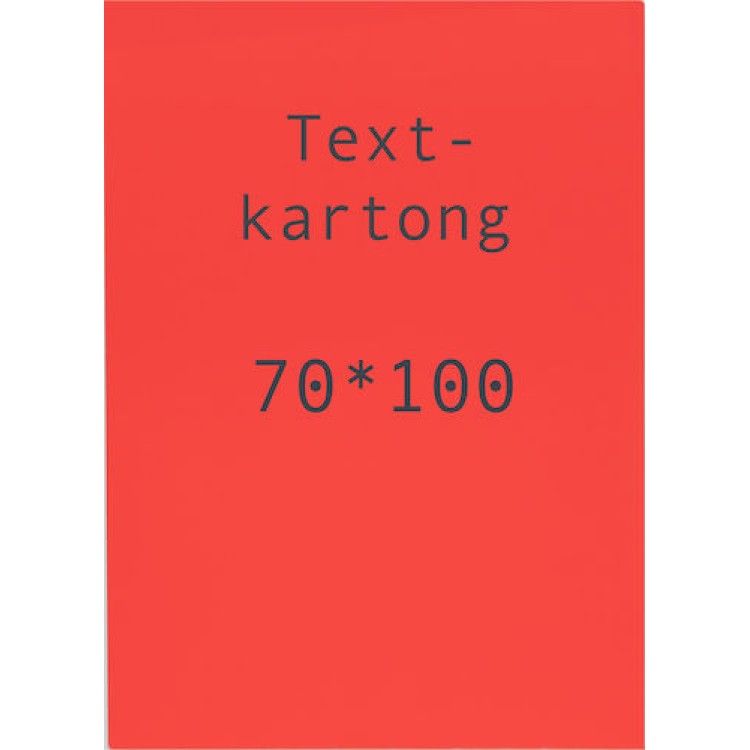 Textkartong Dubbelsidig Röd 260g 70x100cm 5st/fpk