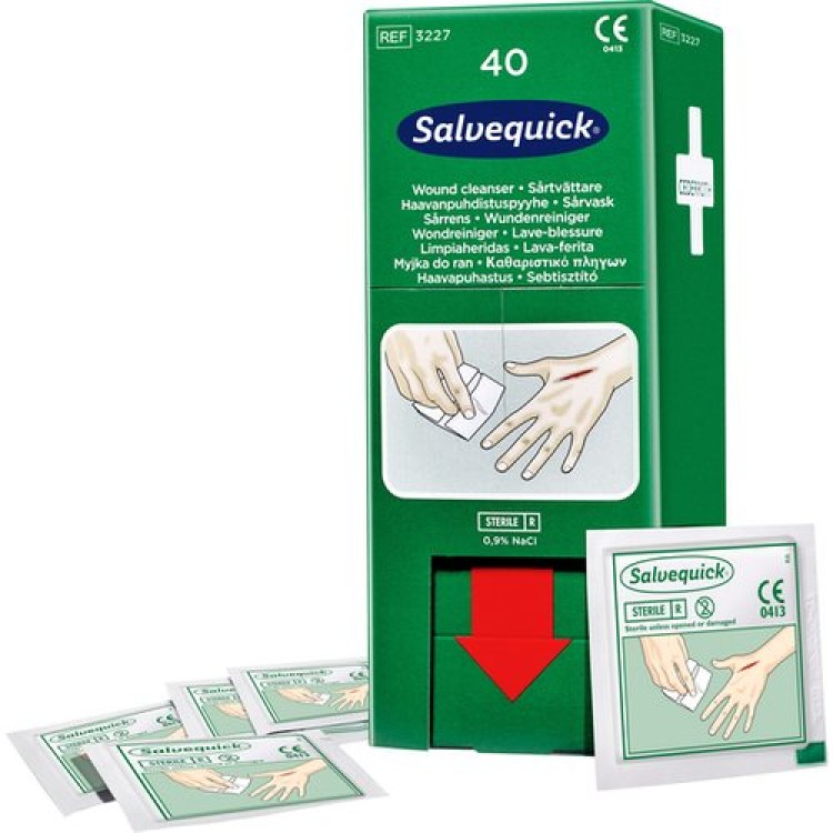 Sårtvättare Salvequick 40st/ask