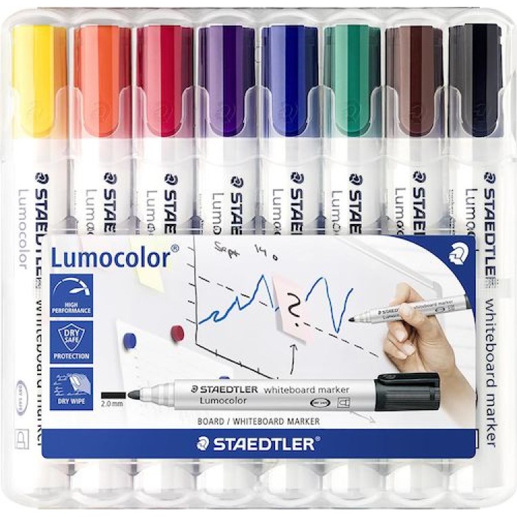 Whiteboardpenna Staedtler Lumocolor Rund 8/fp