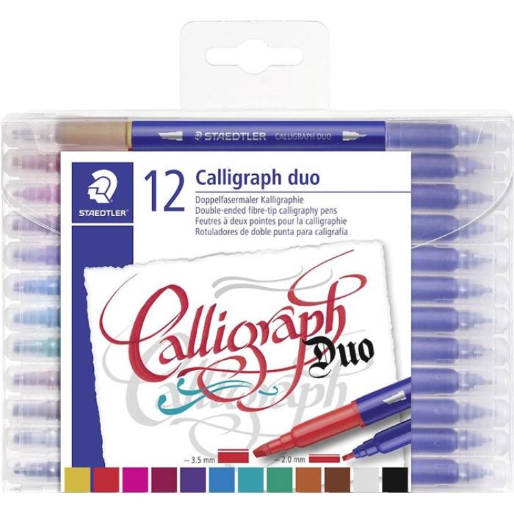 Kalligrafipennor Staedtler duo 12st/fp