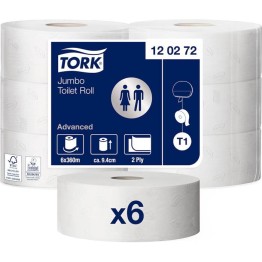 Toalettpapper Tork T1 Jumbo Advanced 6rullar/fp