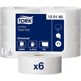 Toalettpapper Tork T1 Jumbo Universal 6rullar/fp