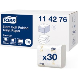 Toalettpapper Vikt Tork T3 Premium 7560ark/fp