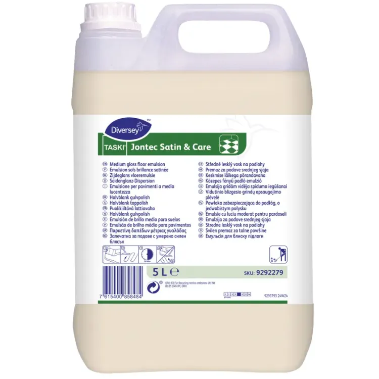 Golvpolish TASKI halvblank Jontec Satin & Care 2x5 liter W1779