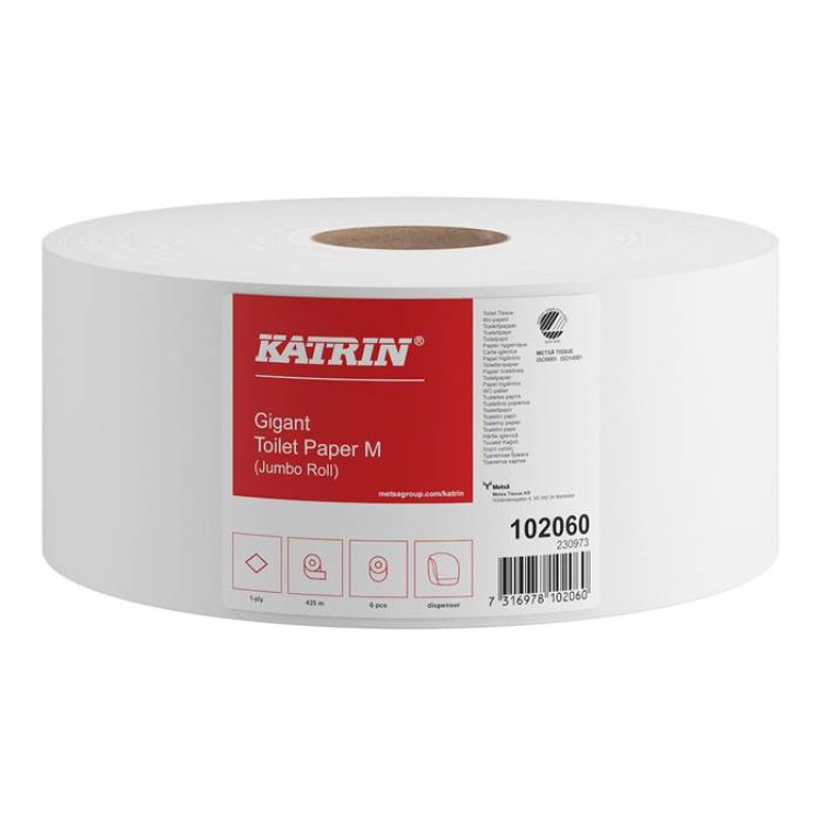 Toalettpapper Katrin Gigant M Basic 6st/fp