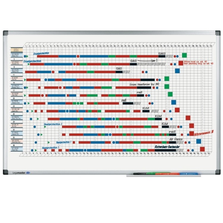 Whiteboard Legamaster Årsplan 53 Veckor 60x90cm